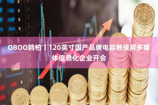 OBOO鸥柏丨120英寸国产品牌电容触摸屏多媒体信息化企业开会